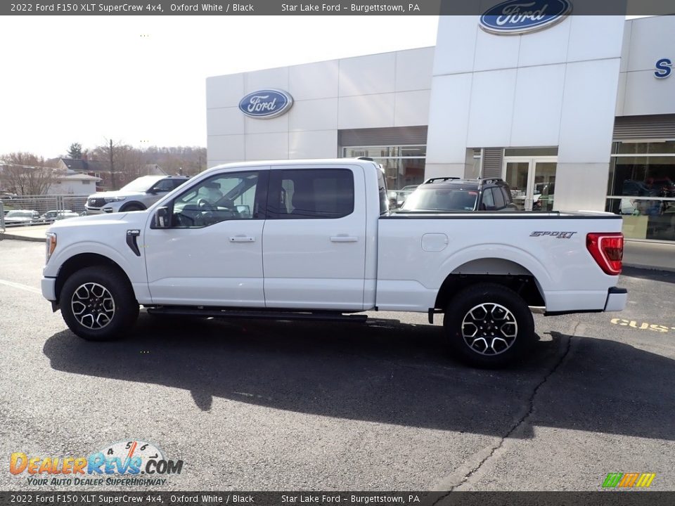 2022 Ford F150 XLT SuperCrew 4x4 Oxford White / Black Photo #2