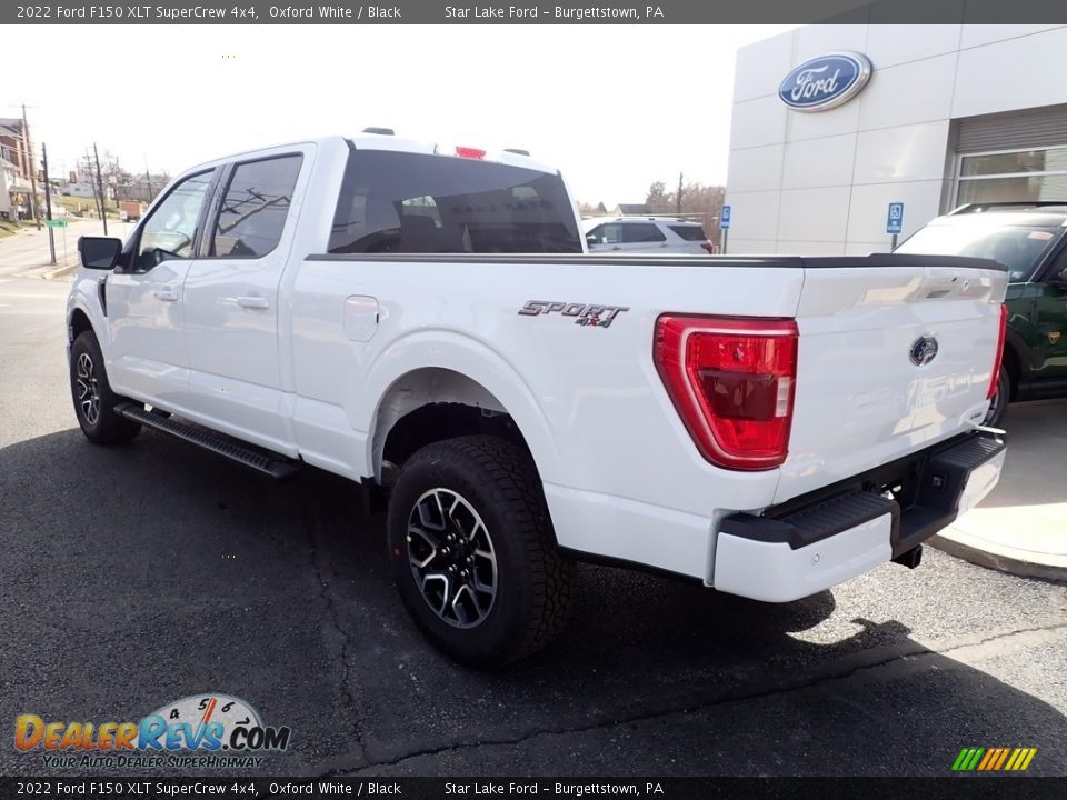 2022 Ford F150 XLT SuperCrew 4x4 Oxford White / Black Photo #3