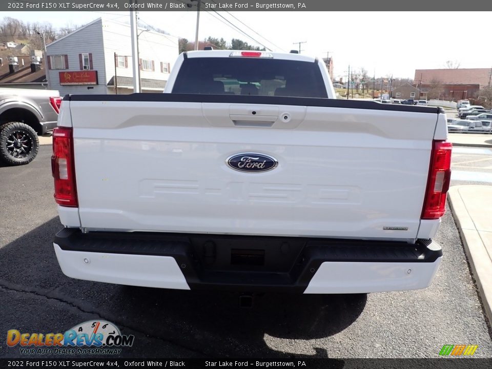 2022 Ford F150 XLT SuperCrew 4x4 Oxford White / Black Photo #4