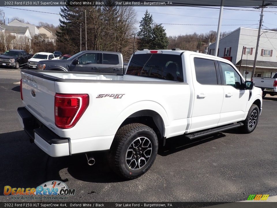 2022 Ford F150 XLT SuperCrew 4x4 Oxford White / Black Photo #5