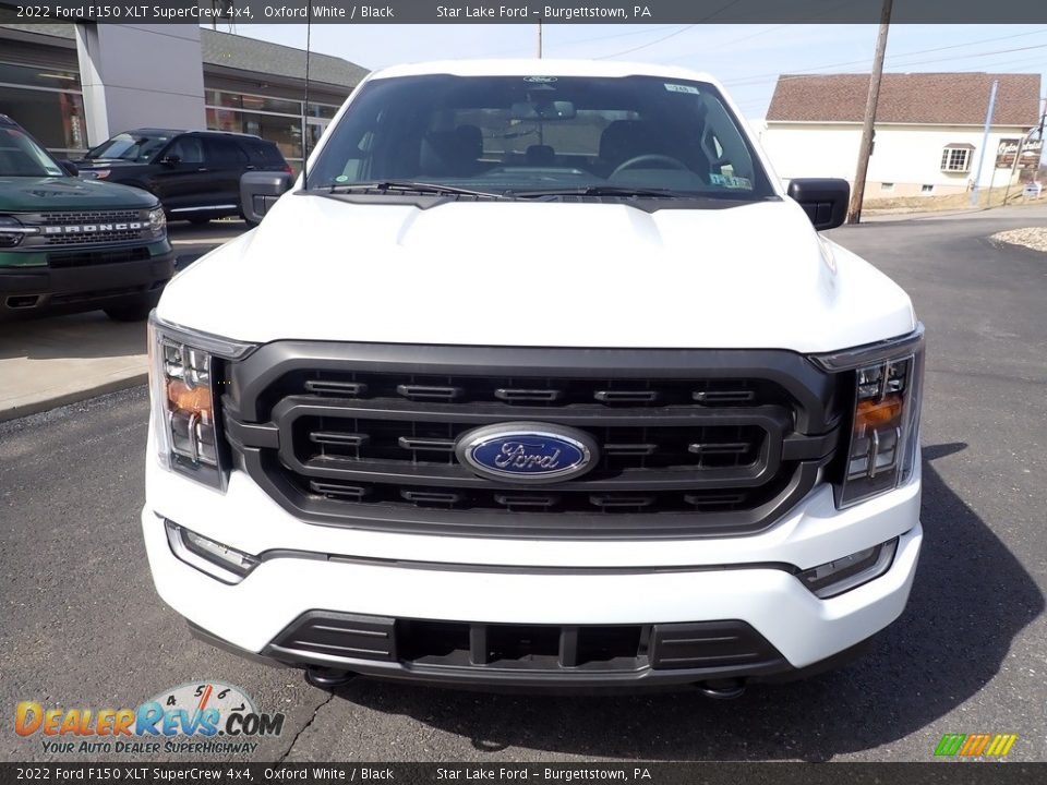 2022 Ford F150 XLT SuperCrew 4x4 Oxford White / Black Photo #8