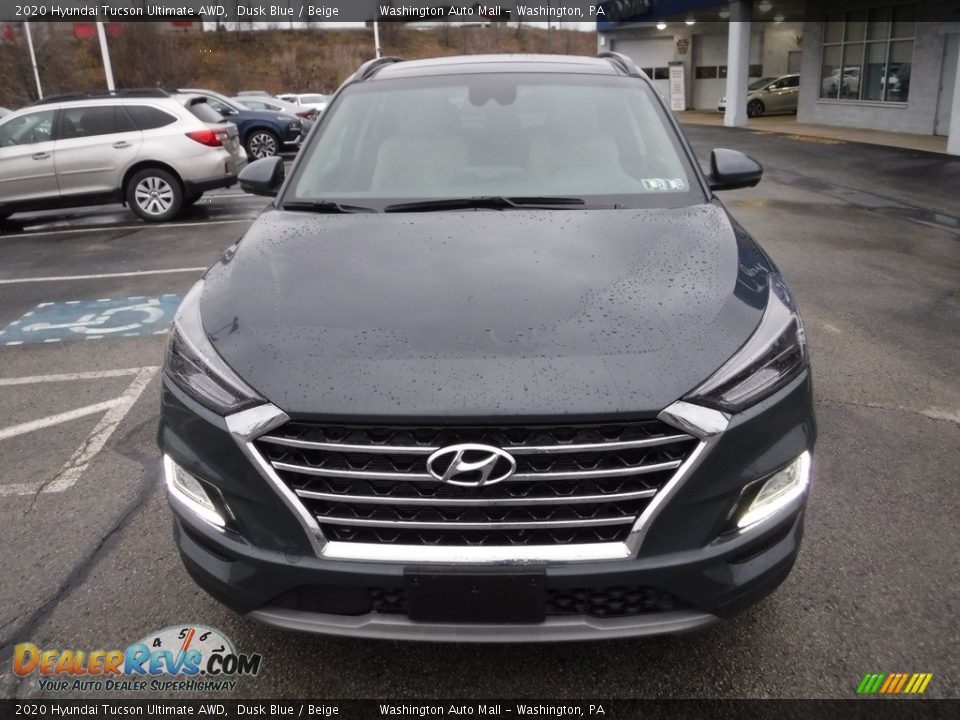 2020 Hyundai Tucson Ultimate AWD Dusk Blue / Beige Photo #4