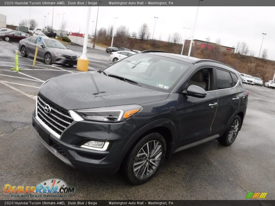 2020 Hyundai Tucson Ultimate AWD Dusk Blue / Beige Photo #5