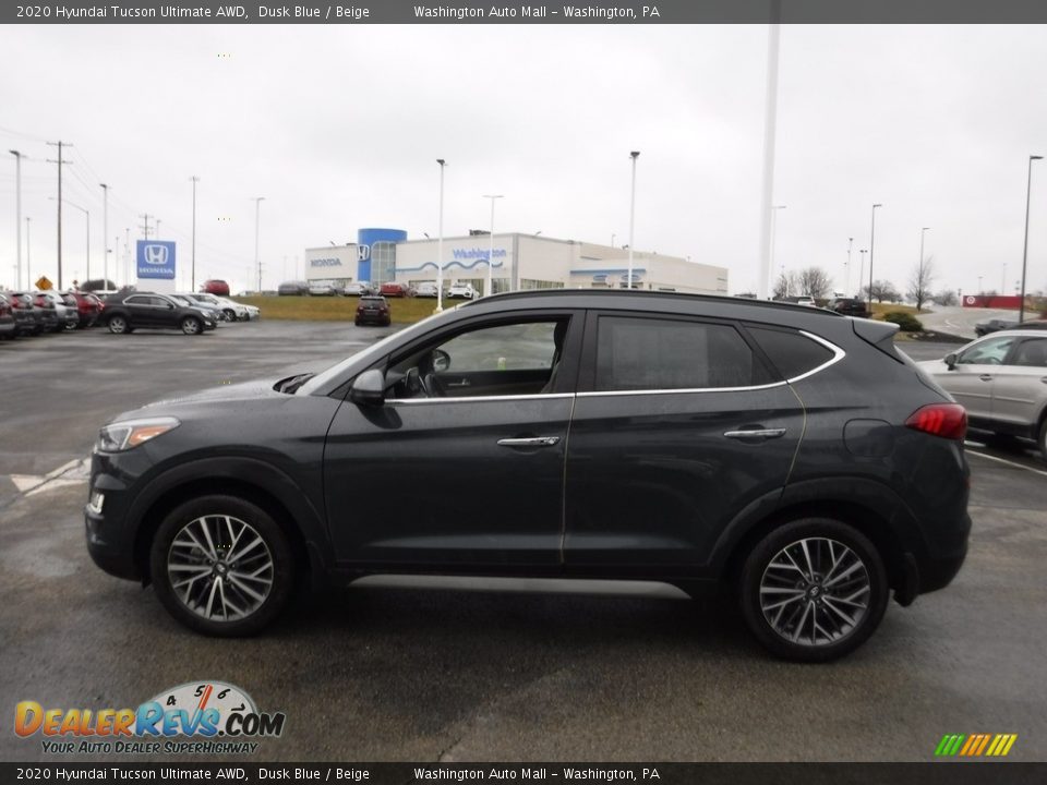 2020 Hyundai Tucson Ultimate AWD Dusk Blue / Beige Photo #6