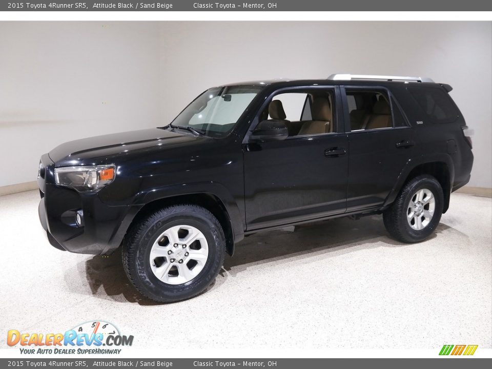 2015 Toyota 4Runner SR5 Attitude Black / Sand Beige Photo #3