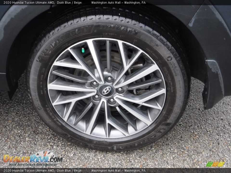 2020 Hyundai Tucson Ultimate AWD Dusk Blue / Beige Photo #7