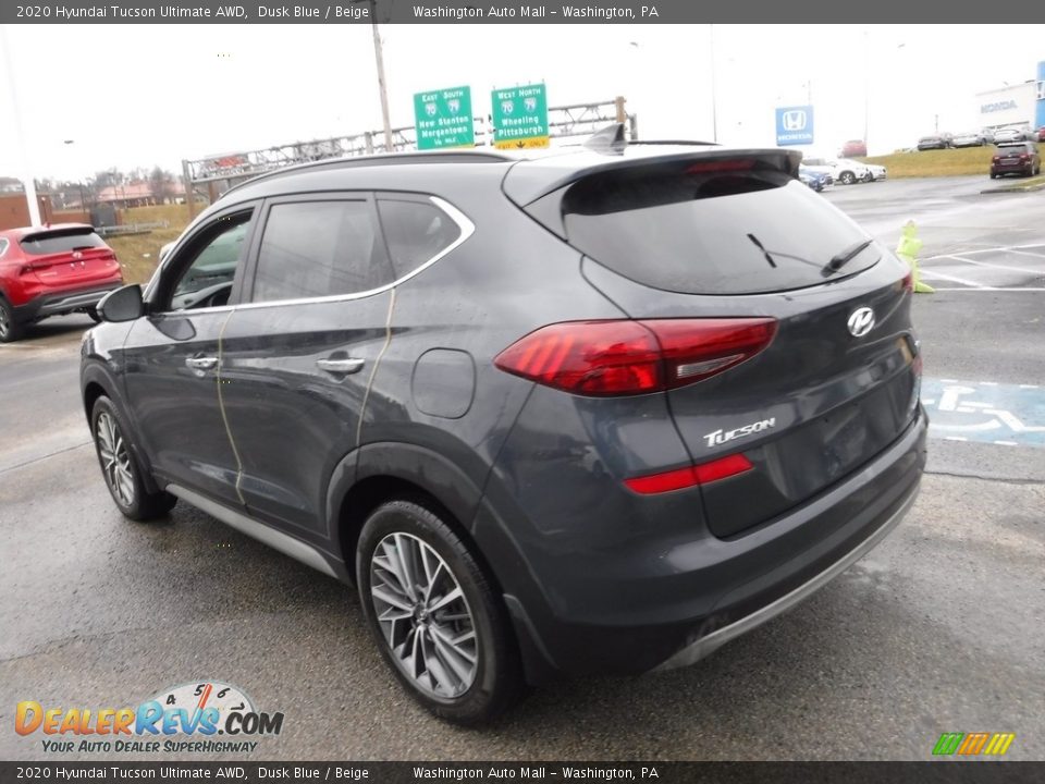 2020 Hyundai Tucson Ultimate AWD Dusk Blue / Beige Photo #8