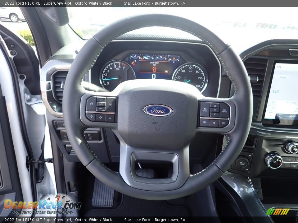 2022 Ford F150 XLT SuperCrew 4x4 Steering Wheel Photo #19