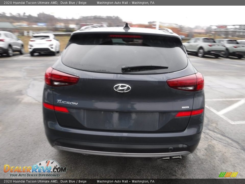 2020 Hyundai Tucson Ultimate AWD Dusk Blue / Beige Photo #9