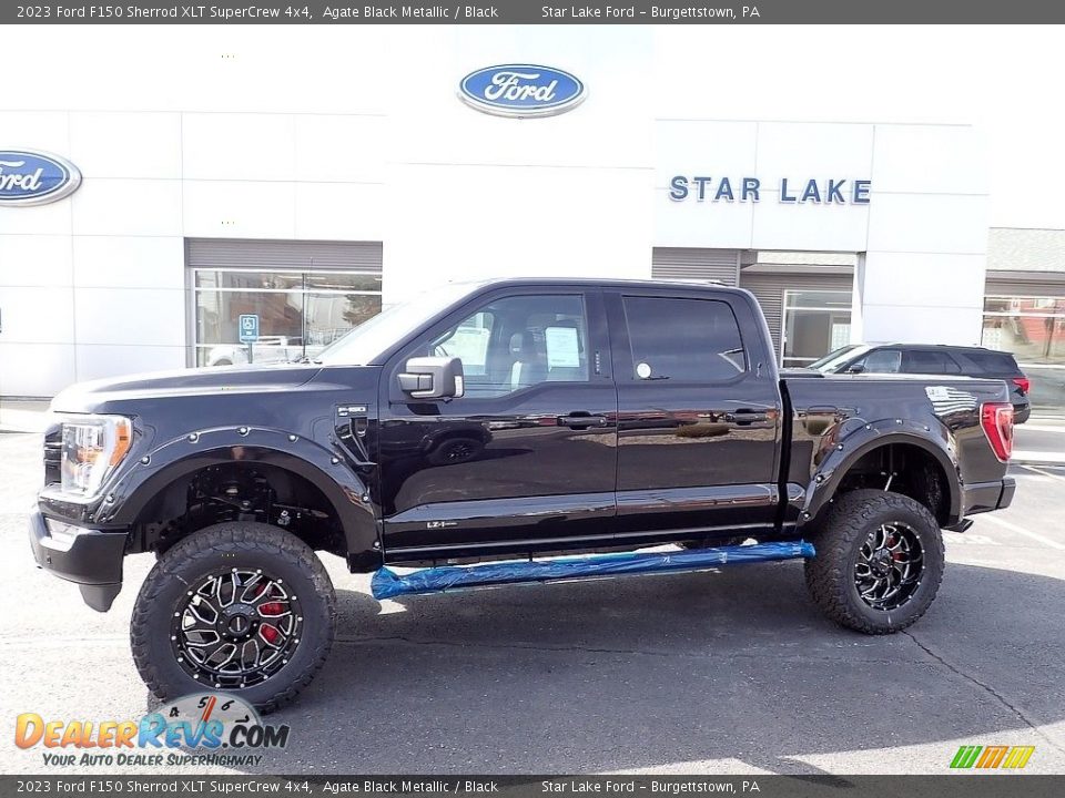 2023 Ford F150 Sherrod XLT SuperCrew 4x4 Agate Black Metallic / Black Photo #1