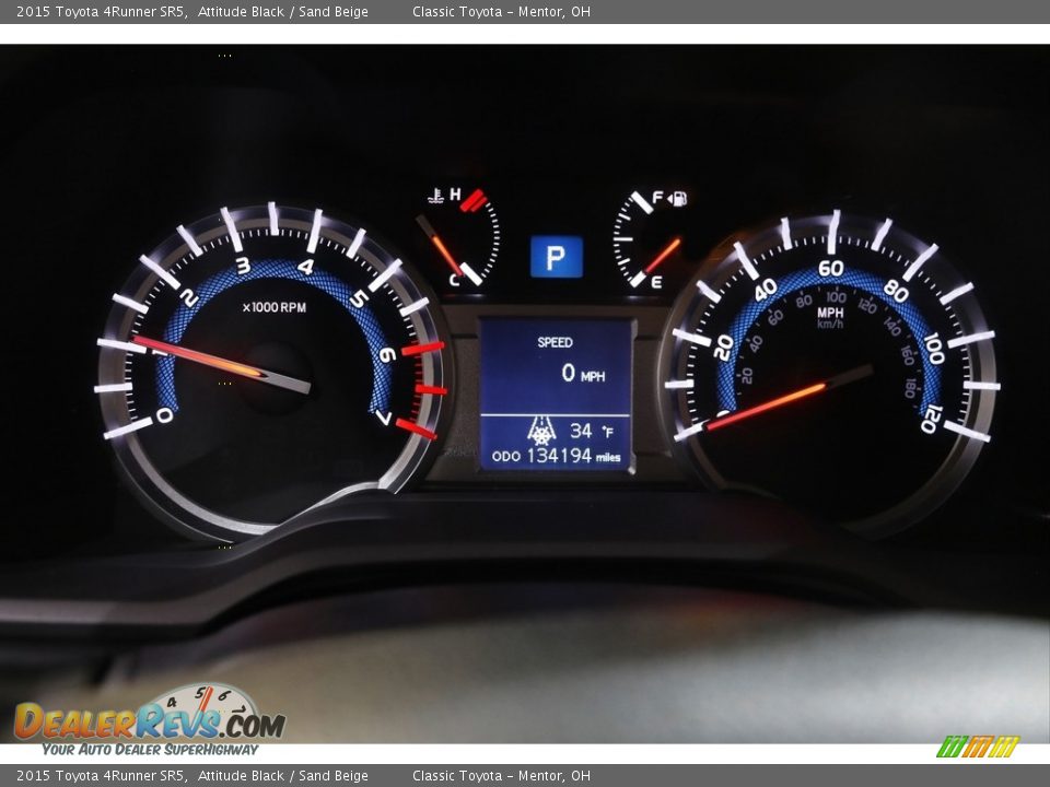 2015 Toyota 4Runner SR5 Attitude Black / Sand Beige Photo #8