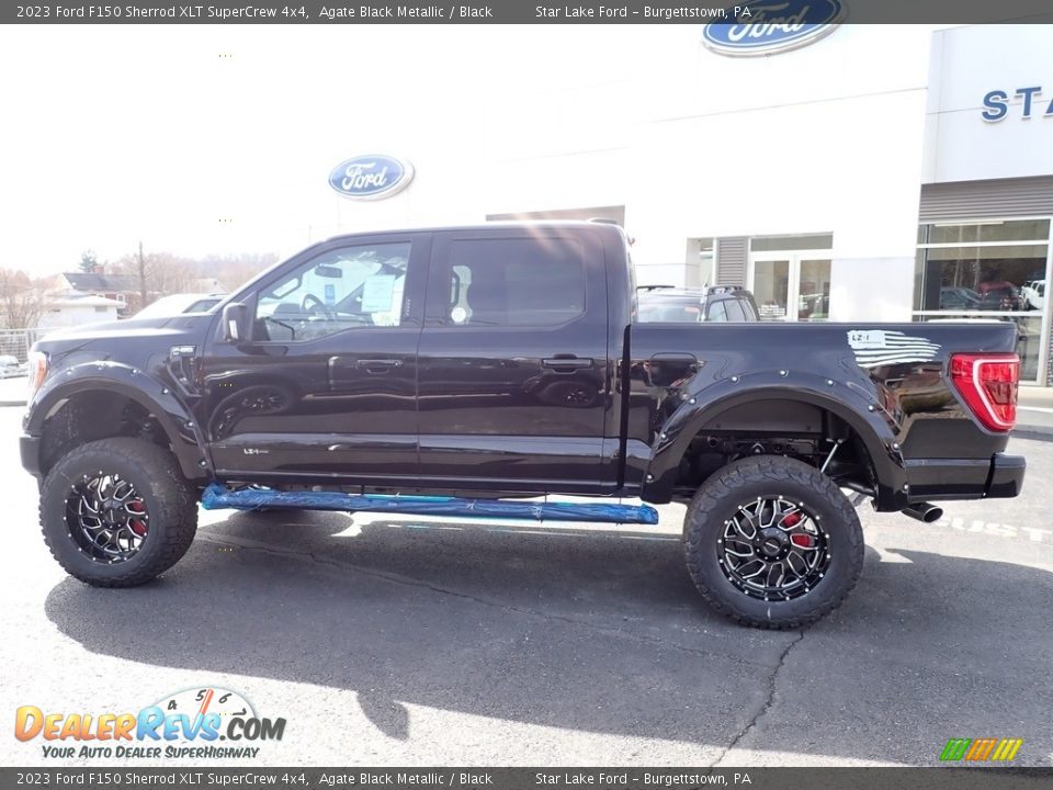 2023 Ford F150 Sherrod XLT SuperCrew 4x4 Agate Black Metallic / Black Photo #2