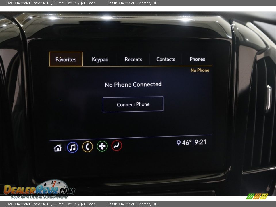 2020 Chevrolet Traverse LT Summit White / Jet Black Photo #11