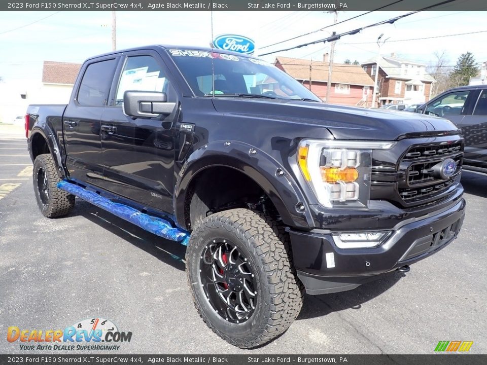 2023 Ford F150 Sherrod XLT SuperCrew 4x4 Agate Black Metallic / Black Photo #7