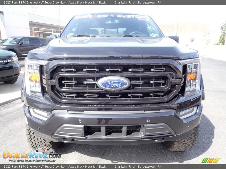 2023 Ford F150 Sherrod XLT SuperCrew 4x4 Agate Black Metallic / Black Photo #8