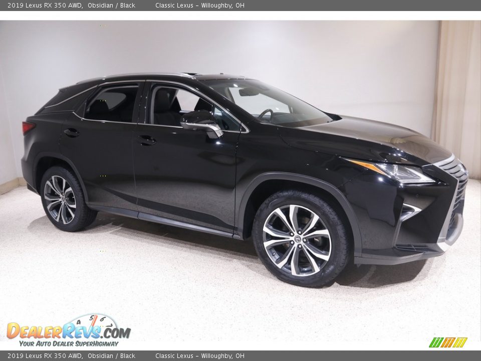 2019 Lexus RX 350 AWD Obsidian / Black Photo #1