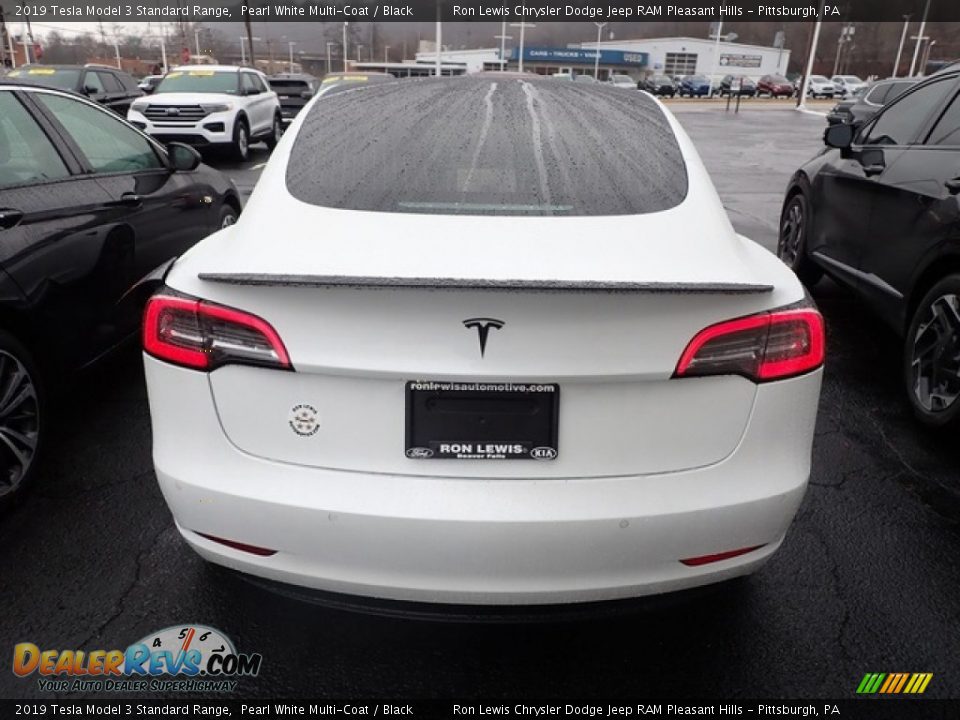 2019 Tesla Model 3 Standard Range Pearl White Multi-Coat / Black Photo #6