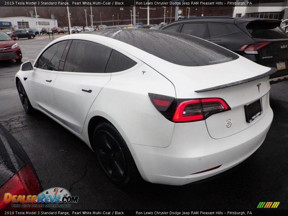 2019 Tesla Model 3 Standard Range Pearl White Multi-Coat / Black Photo #7