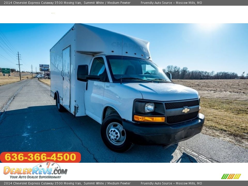 2014 Chevrolet Express Cutaway 3500 Moving Van Summit White / Medium Pewter Photo #1