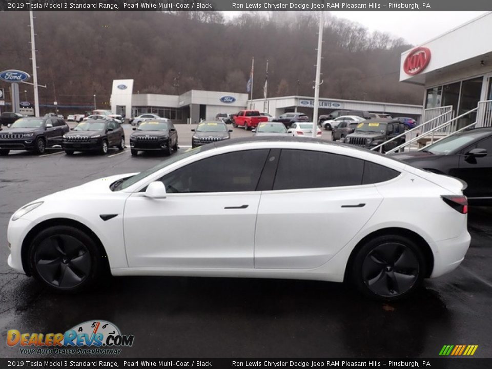 2019 Tesla Model 3 Standard Range Pearl White Multi-Coat / Black Photo #21