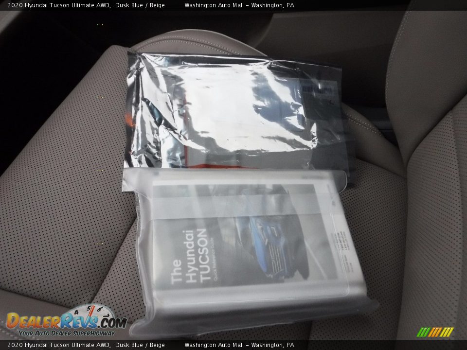 2020 Hyundai Tucson Ultimate AWD Dusk Blue / Beige Photo #35