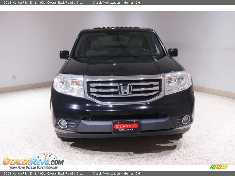2013 Honda Pilot EX-L 4WD Crystal Black Pearl / Gray Photo #2