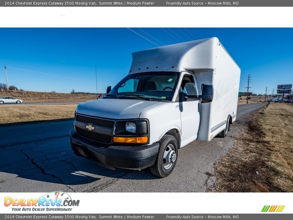 2014 Chevrolet Express Cutaway 3500 Moving Van Summit White / Medium Pewter Photo #9