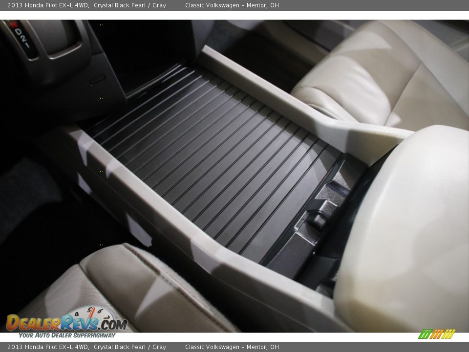 2013 Honda Pilot EX-L 4WD Crystal Black Pearl / Gray Photo #13