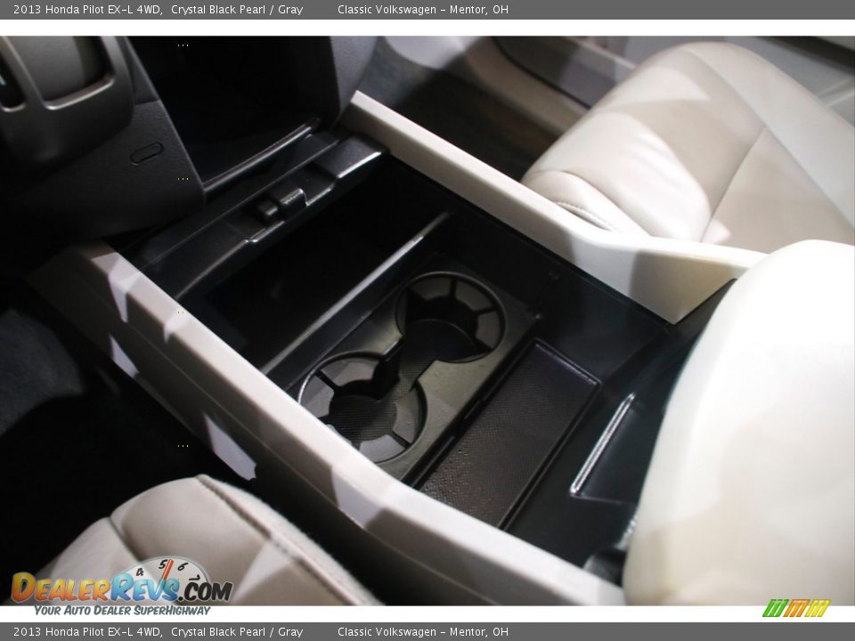 2013 Honda Pilot EX-L 4WD Crystal Black Pearl / Gray Photo #14