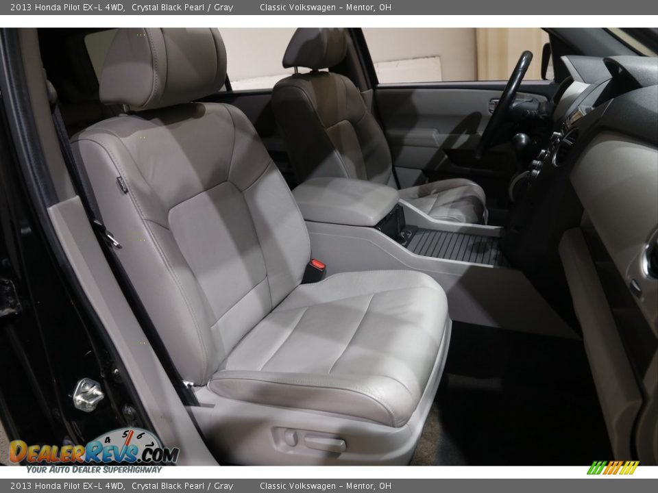 2013 Honda Pilot EX-L 4WD Crystal Black Pearl / Gray Photo #15