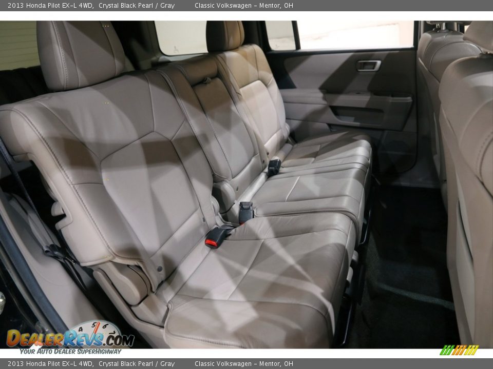 2013 Honda Pilot EX-L 4WD Crystal Black Pearl / Gray Photo #16