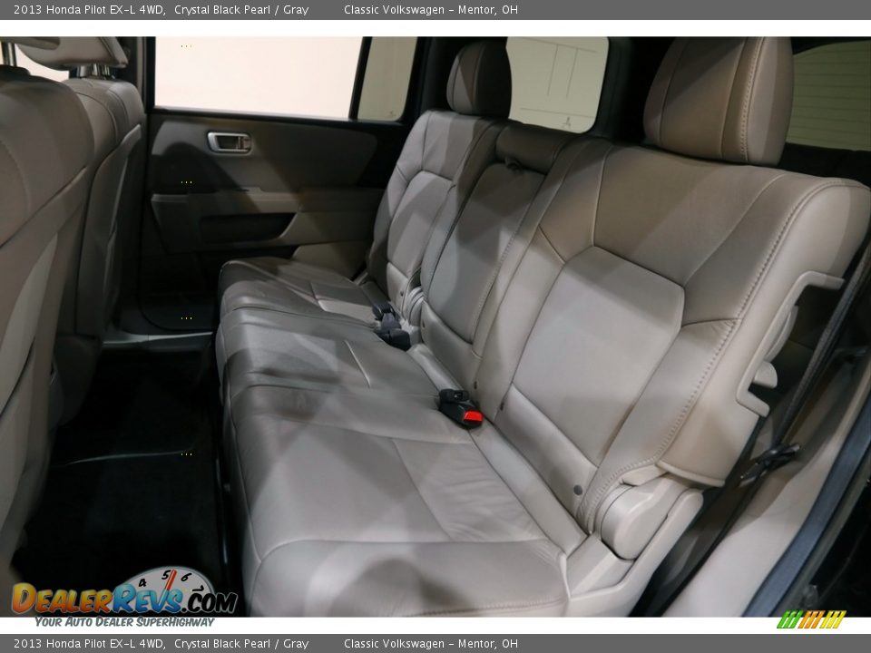 2013 Honda Pilot EX-L 4WD Crystal Black Pearl / Gray Photo #17