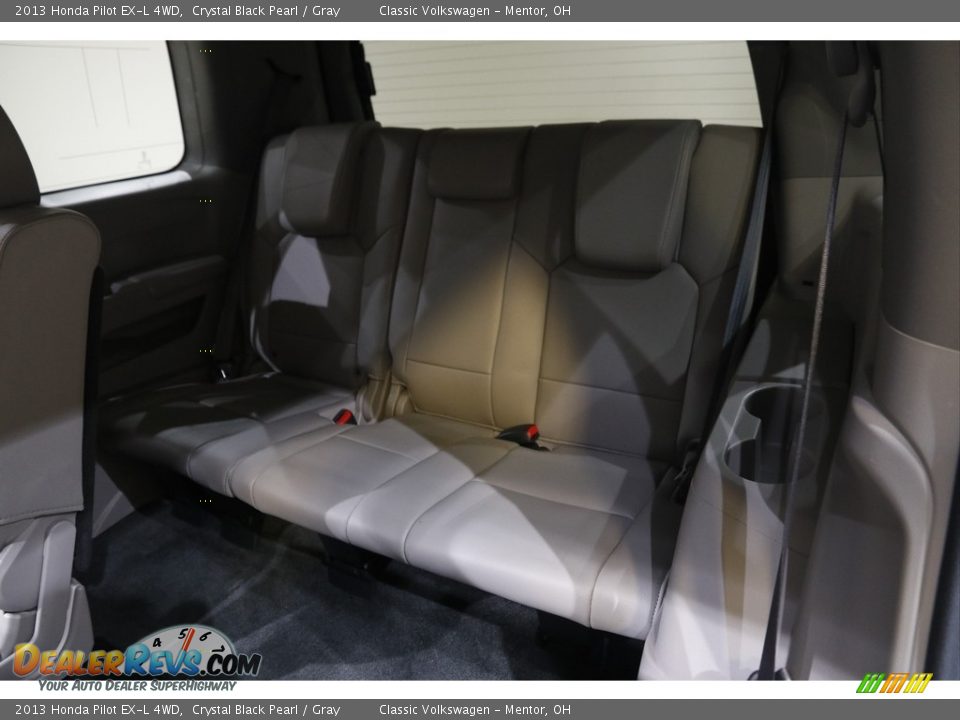 2013 Honda Pilot EX-L 4WD Crystal Black Pearl / Gray Photo #18