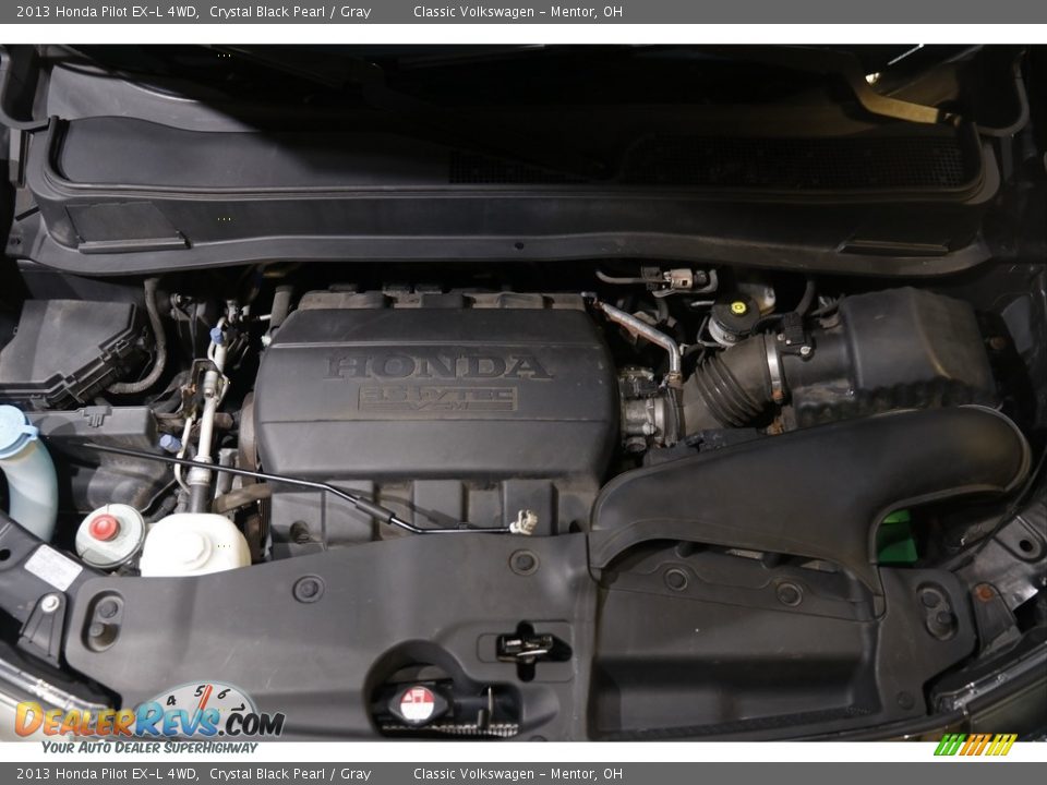 2013 Honda Pilot EX-L 4WD Crystal Black Pearl / Gray Photo #20