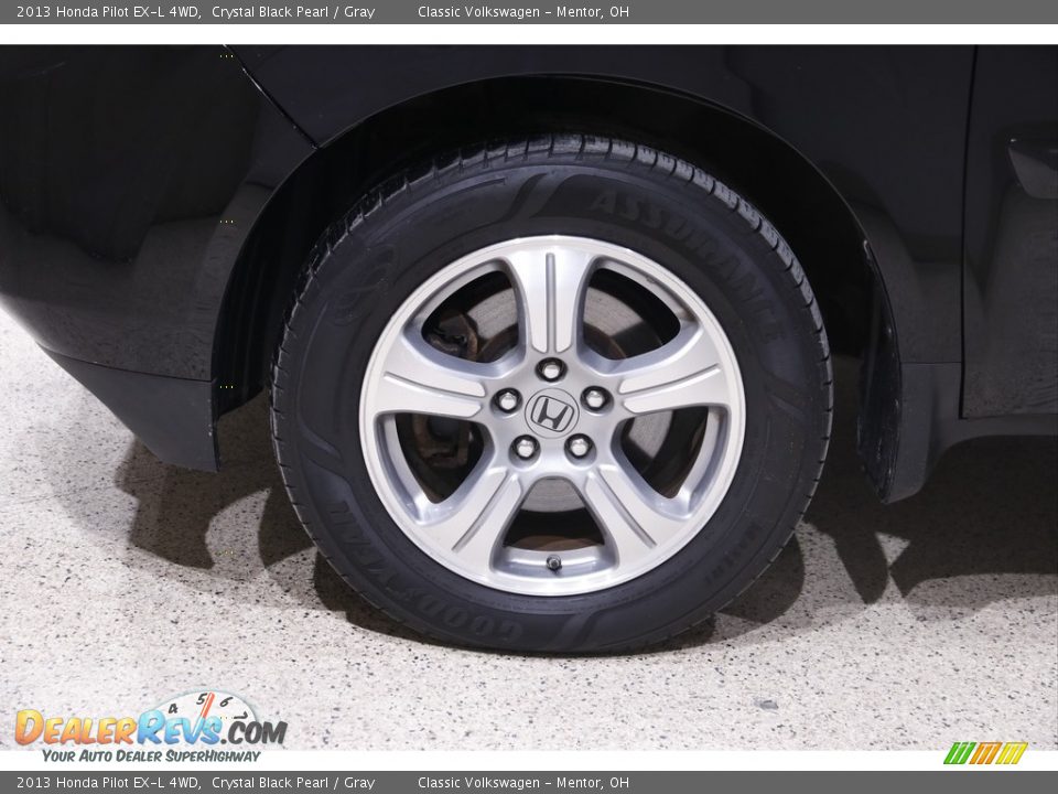 2013 Honda Pilot EX-L 4WD Crystal Black Pearl / Gray Photo #21