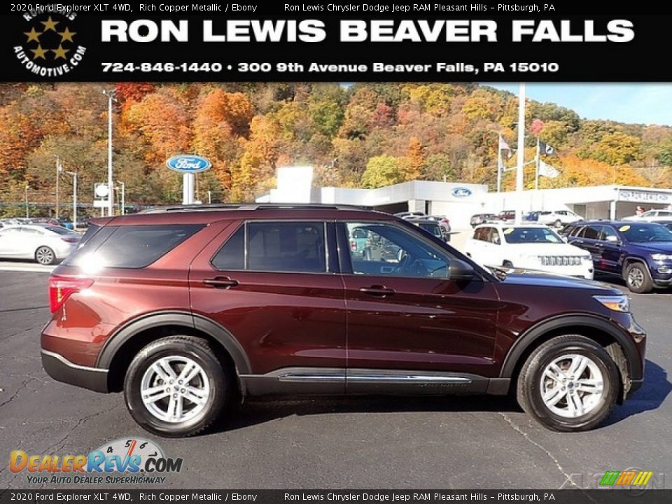 2020 Ford Explorer XLT 4WD Rich Copper Metallic / Ebony Photo #1