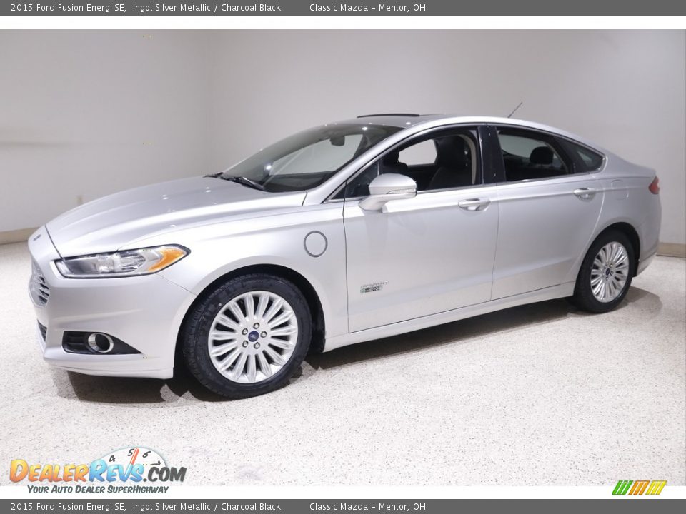 Ingot Silver Metallic 2015 Ford Fusion Energi SE Photo #3