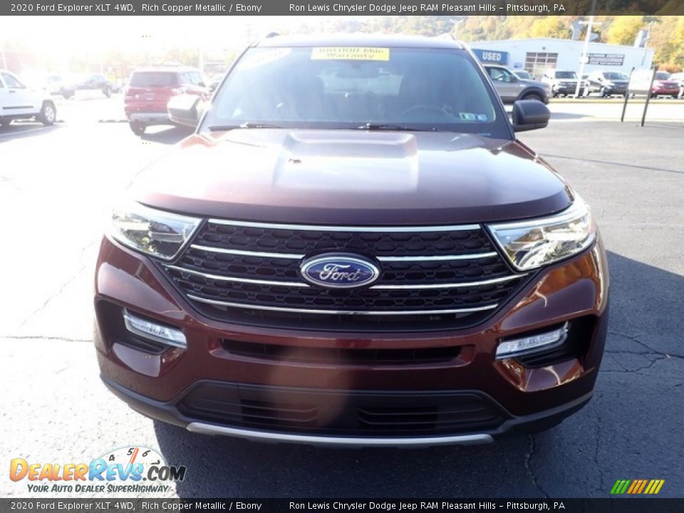 2020 Ford Explorer XLT 4WD Rich Copper Metallic / Ebony Photo #3