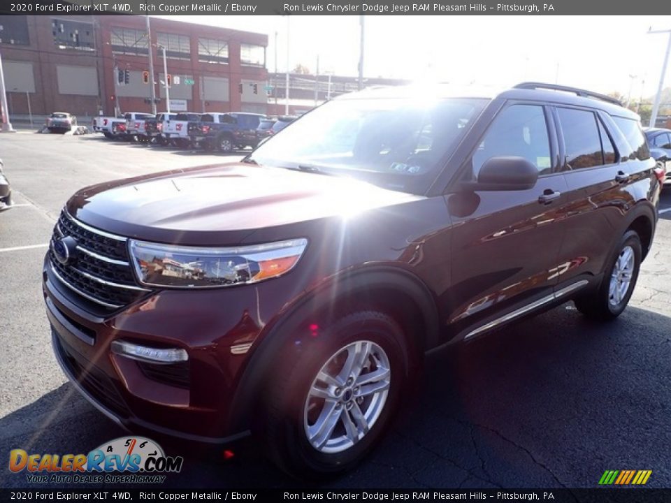 2020 Ford Explorer XLT 4WD Rich Copper Metallic / Ebony Photo #4