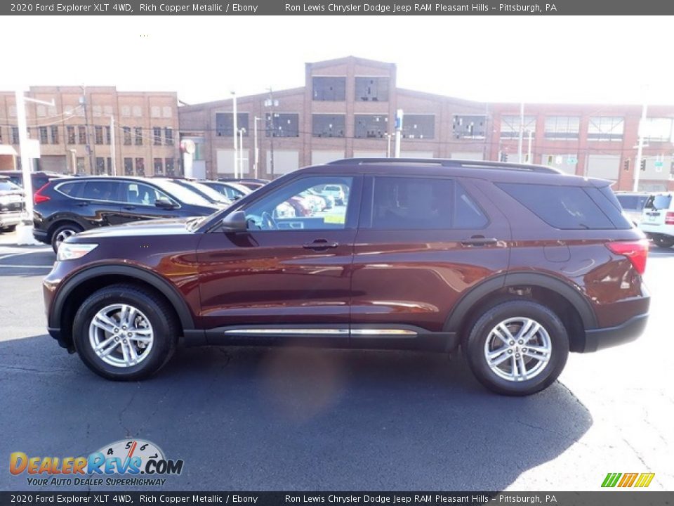 2020 Ford Explorer XLT 4WD Rich Copper Metallic / Ebony Photo #5