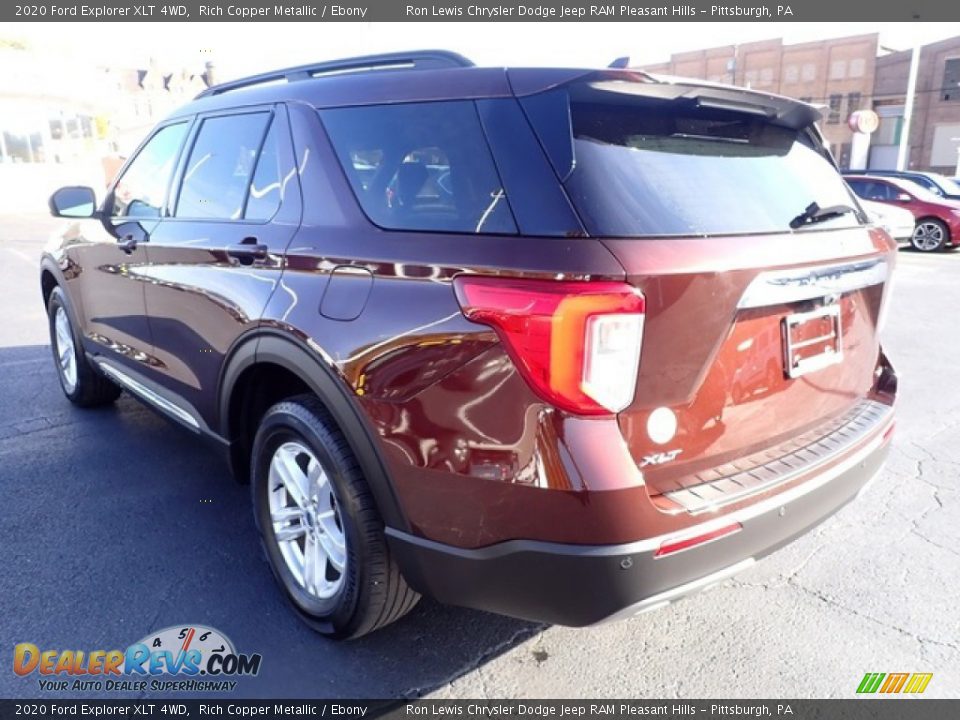2020 Ford Explorer XLT 4WD Rich Copper Metallic / Ebony Photo #6