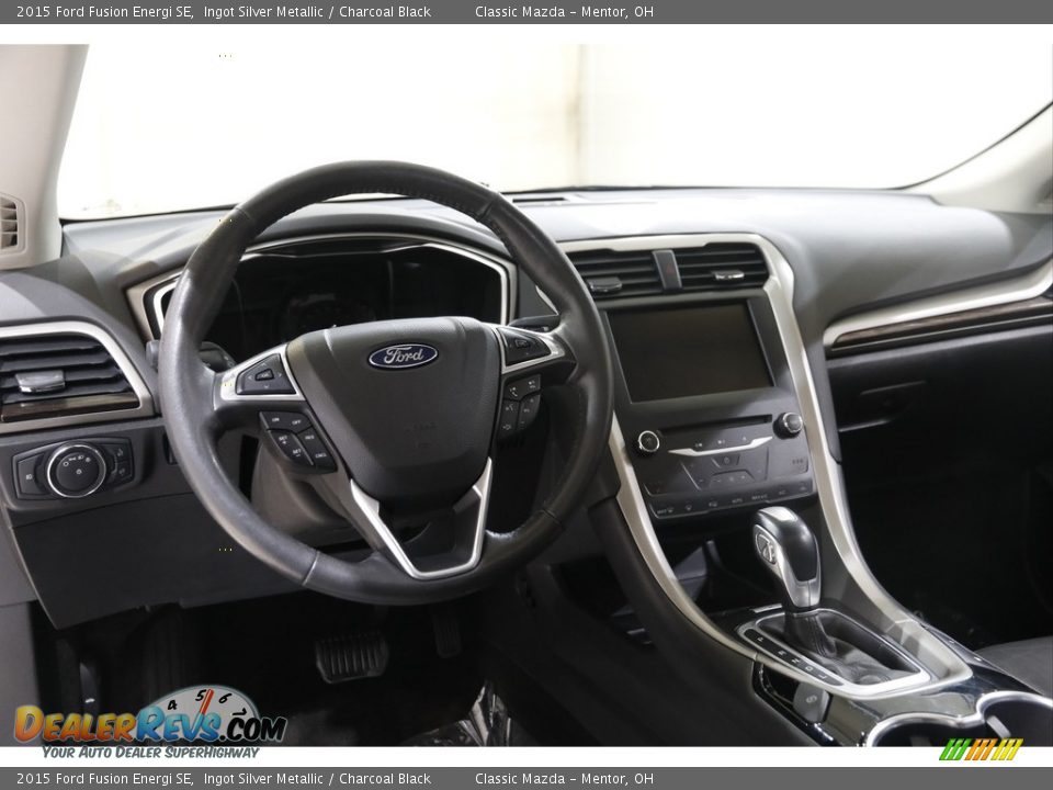 2015 Ford Fusion Energi SE Ingot Silver Metallic / Charcoal Black Photo #8