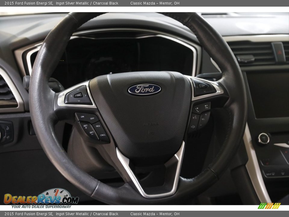 2015 Ford Fusion Energi SE Ingot Silver Metallic / Charcoal Black Photo #9