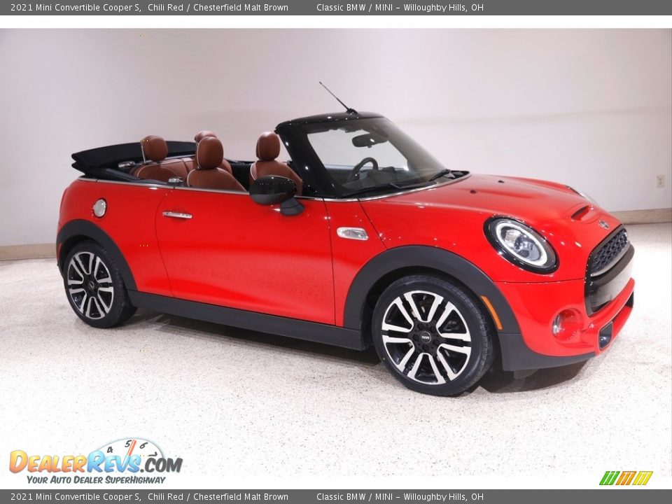 Chili Red 2021 Mini Convertible Cooper S Photo #1