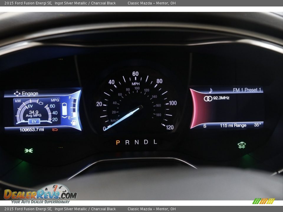 2015 Ford Fusion Energi SE Gauges Photo #10