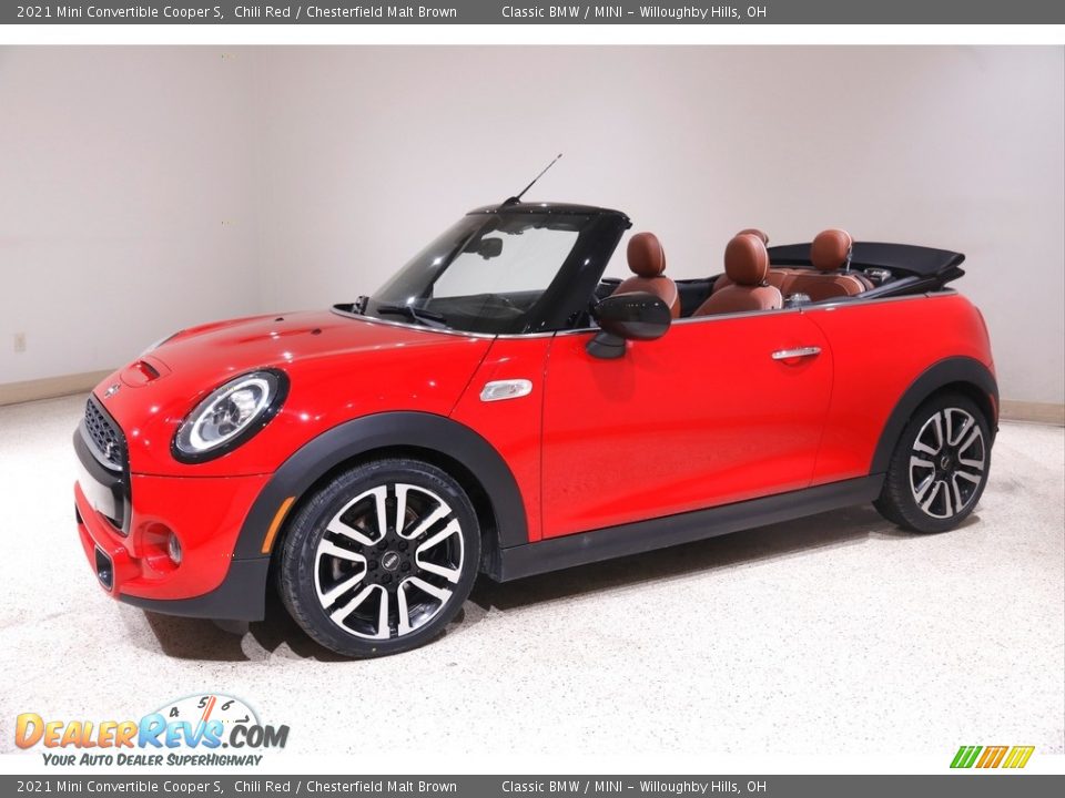Front 3/4 View of 2021 Mini Convertible Cooper S Photo #4