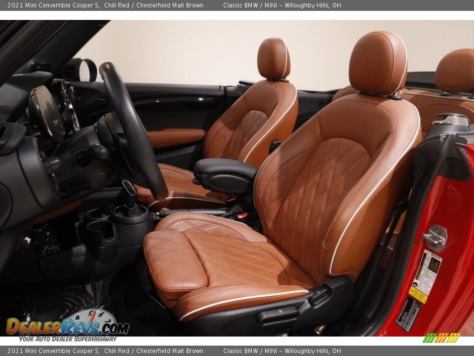 Chesterfield Malt Brown Interior - 2021 Mini Convertible Cooper S Photo #6