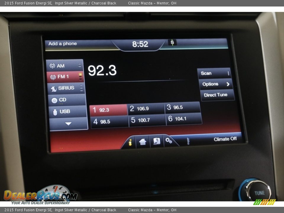 Audio System of 2015 Ford Fusion Energi SE Photo #14
