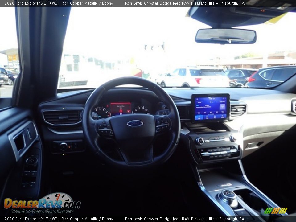 2020 Ford Explorer XLT 4WD Rich Copper Metallic / Ebony Photo #13