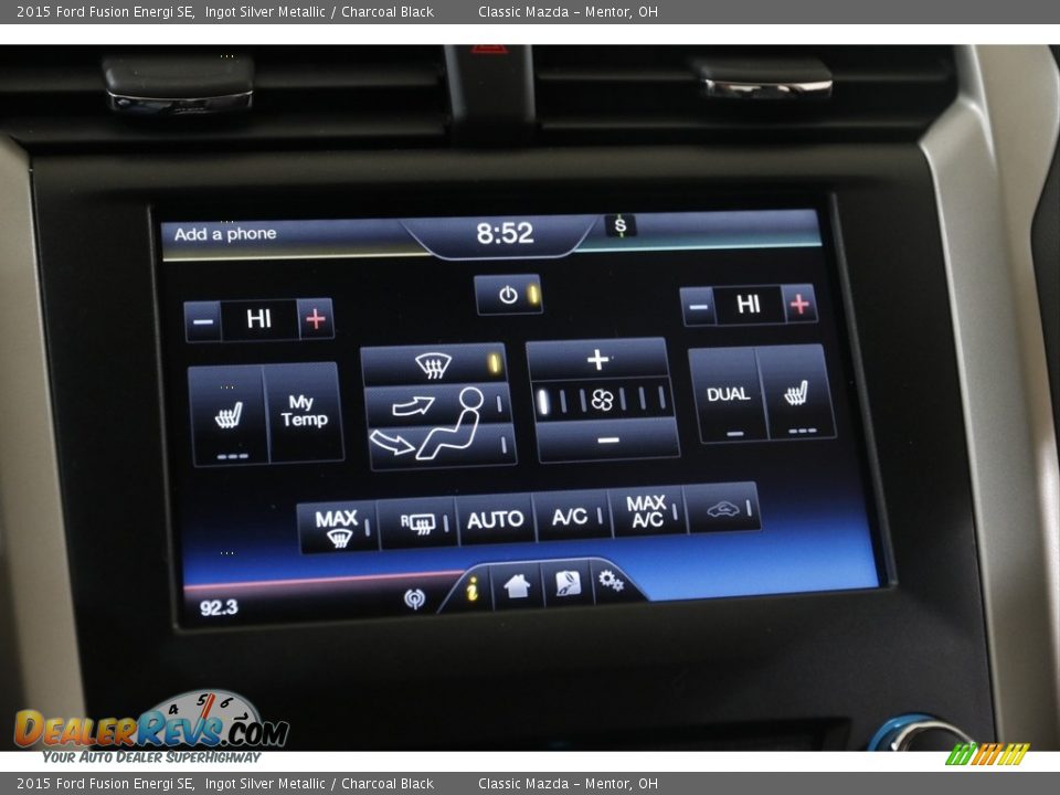 Controls of 2015 Ford Fusion Energi SE Photo #15
